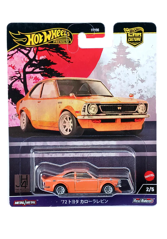 Hot Wheels Car Culture Japan Historics 4 '72 Toyota Corolla Levin Vehicle