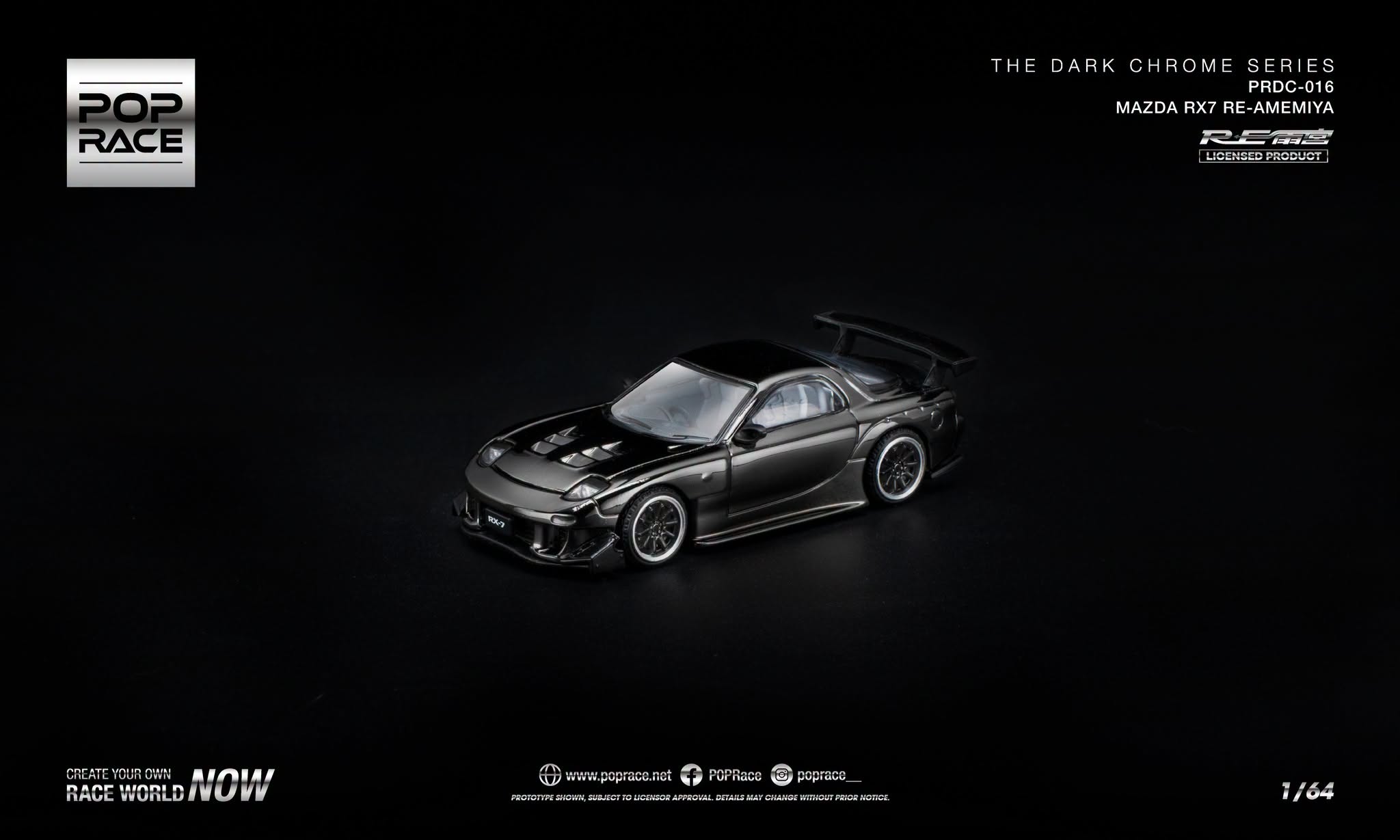 MAZDA RX7 RE-AMEMIYA - Dark Chrome