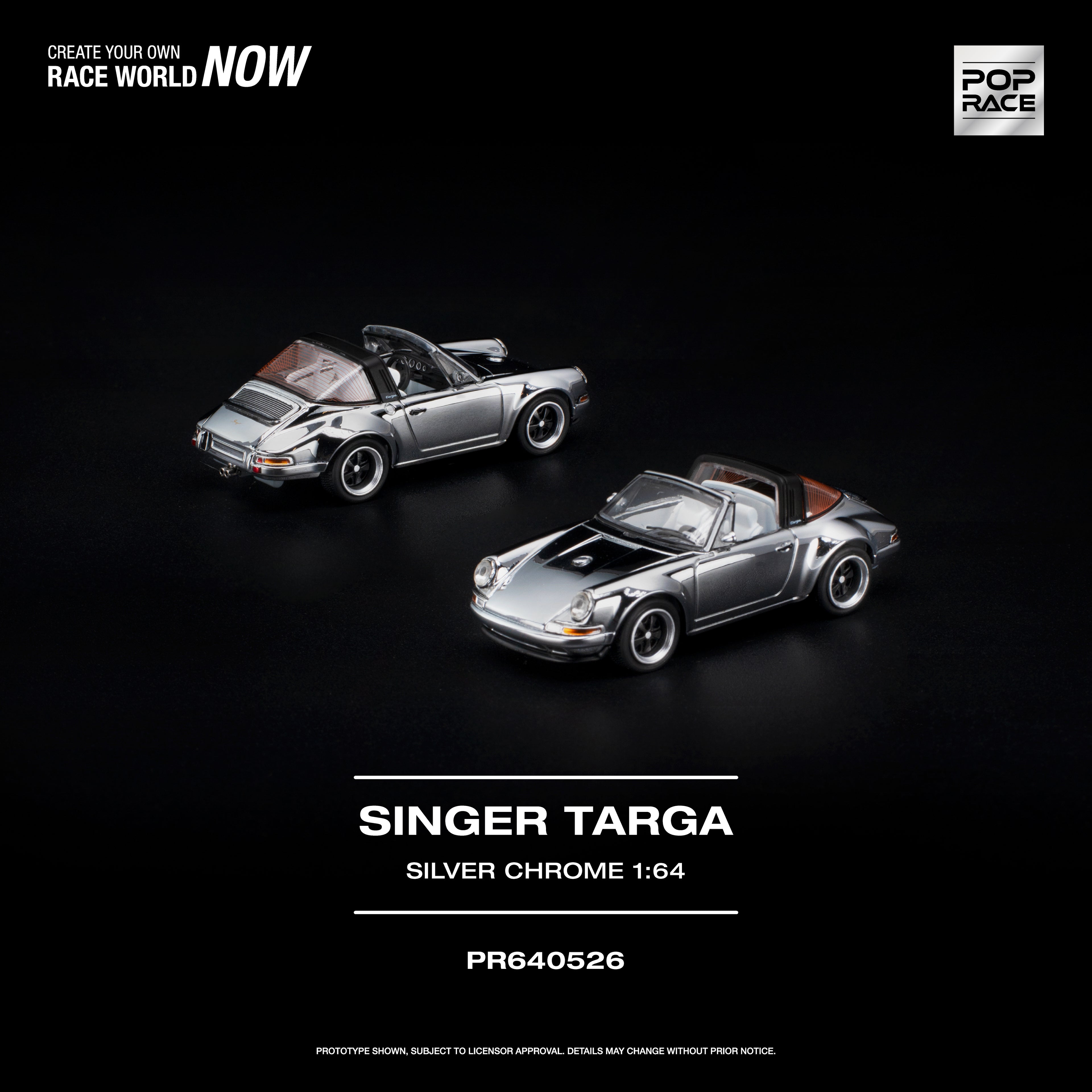 Singer Targa - Silver Chrome