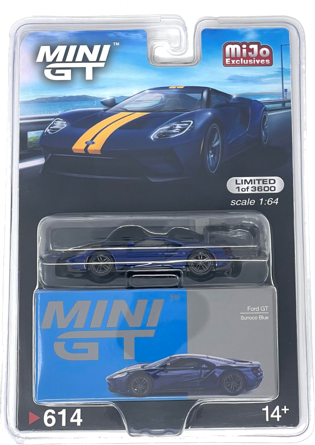 MINI GT x MiJo Exclusives 1/64 Ford GT Sconco Blue