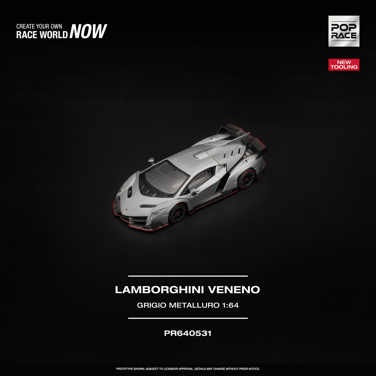 LAMBORGHINI VENENO - GRIGIO METALLURO