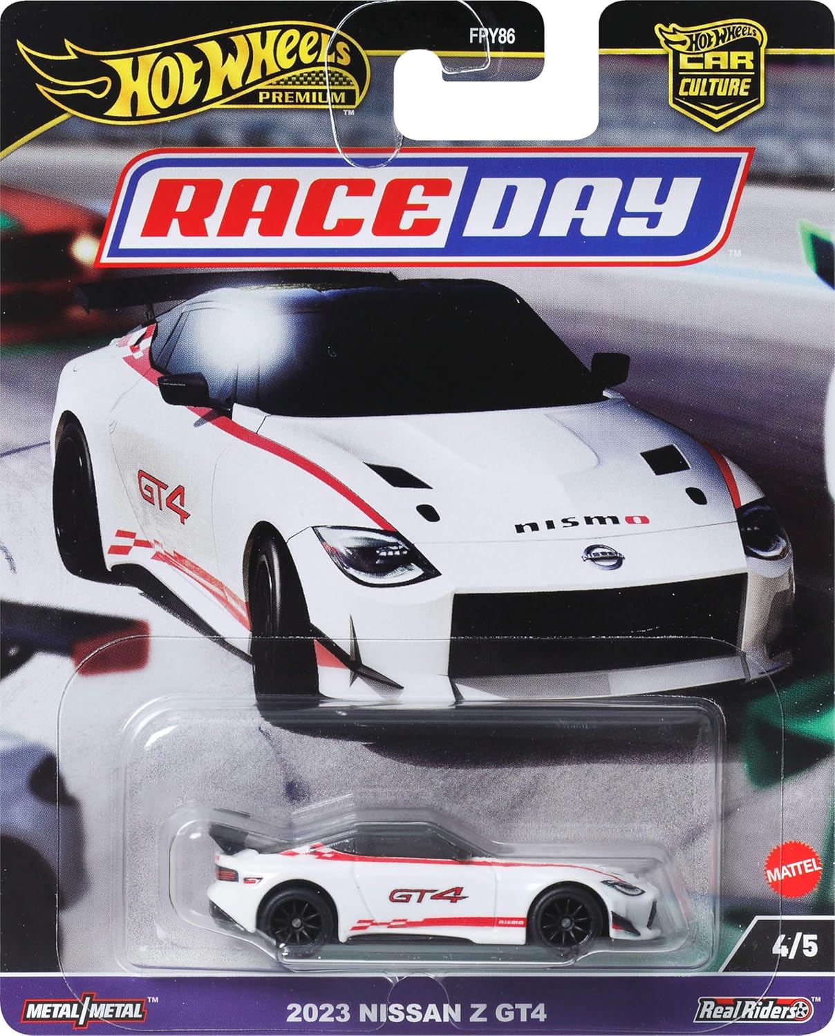 Hot Wheels HRV73 Car Culture Race Day 2023 Nissan Z GT4 Vehicle