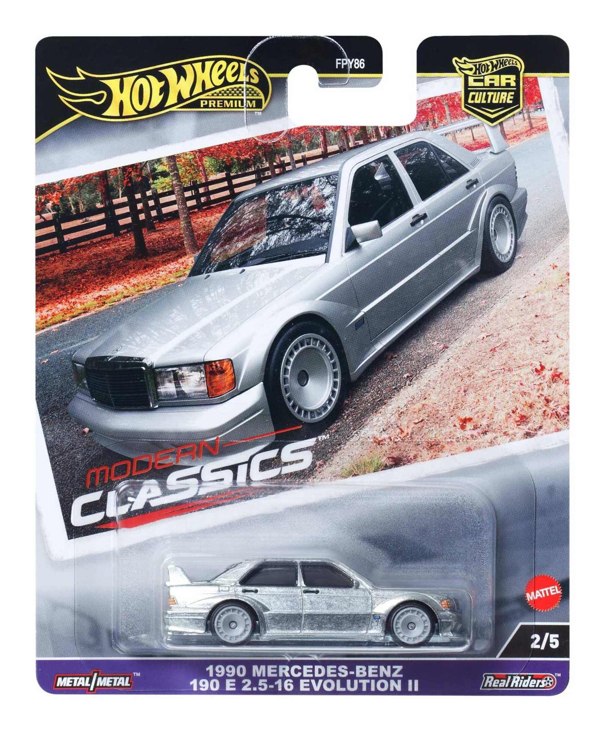 [Imported] Hot Wheels Premium 1990 Mercedes Benz 190 E 2.5-1.6 Evolution II