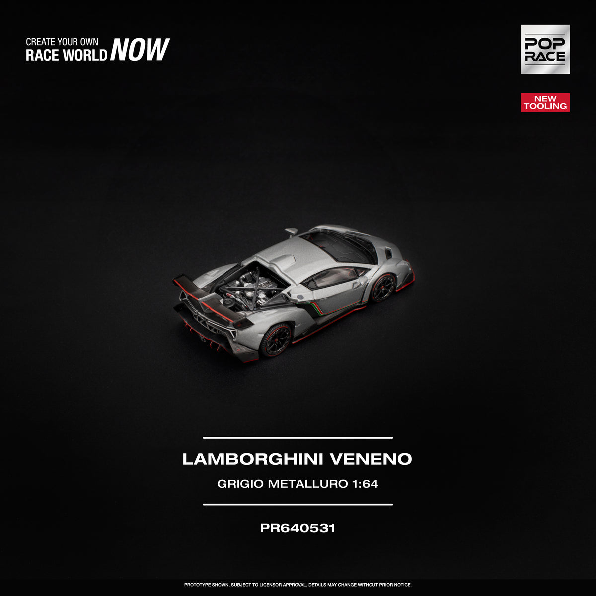 LAMBORGHINI VENENO - GRIGIO METALLURO