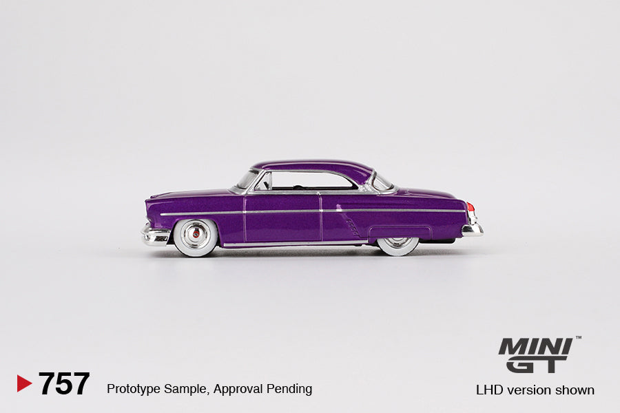 [Box] MiniGT - Lincoln Capri Hot Rod 1954 Purple Metallic - 6