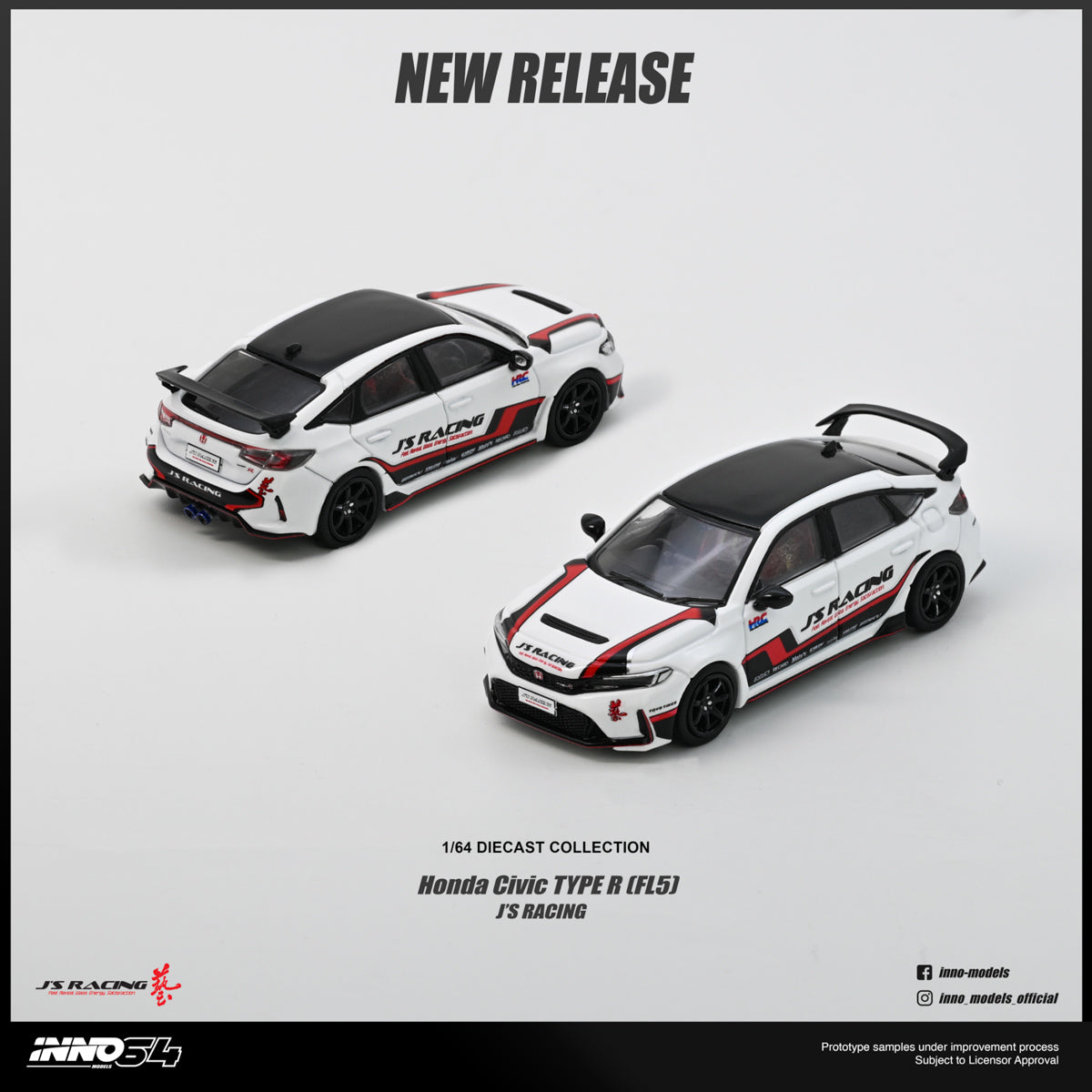 [Pre Order] Inno64 - HONDA CIVIC (FL5) J'S RACING