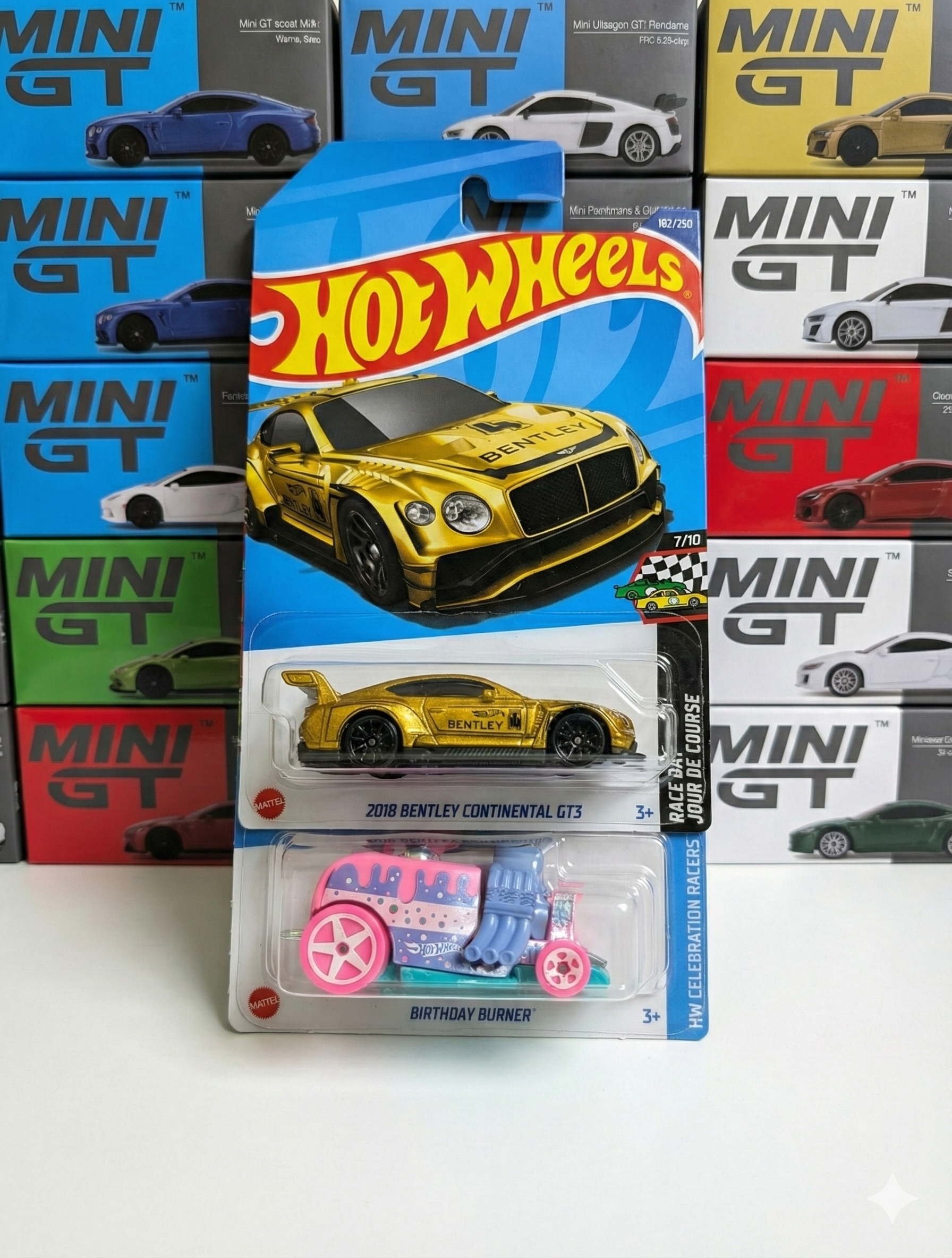 Hot Wheels 2018 Bentley Continental GT3 Set