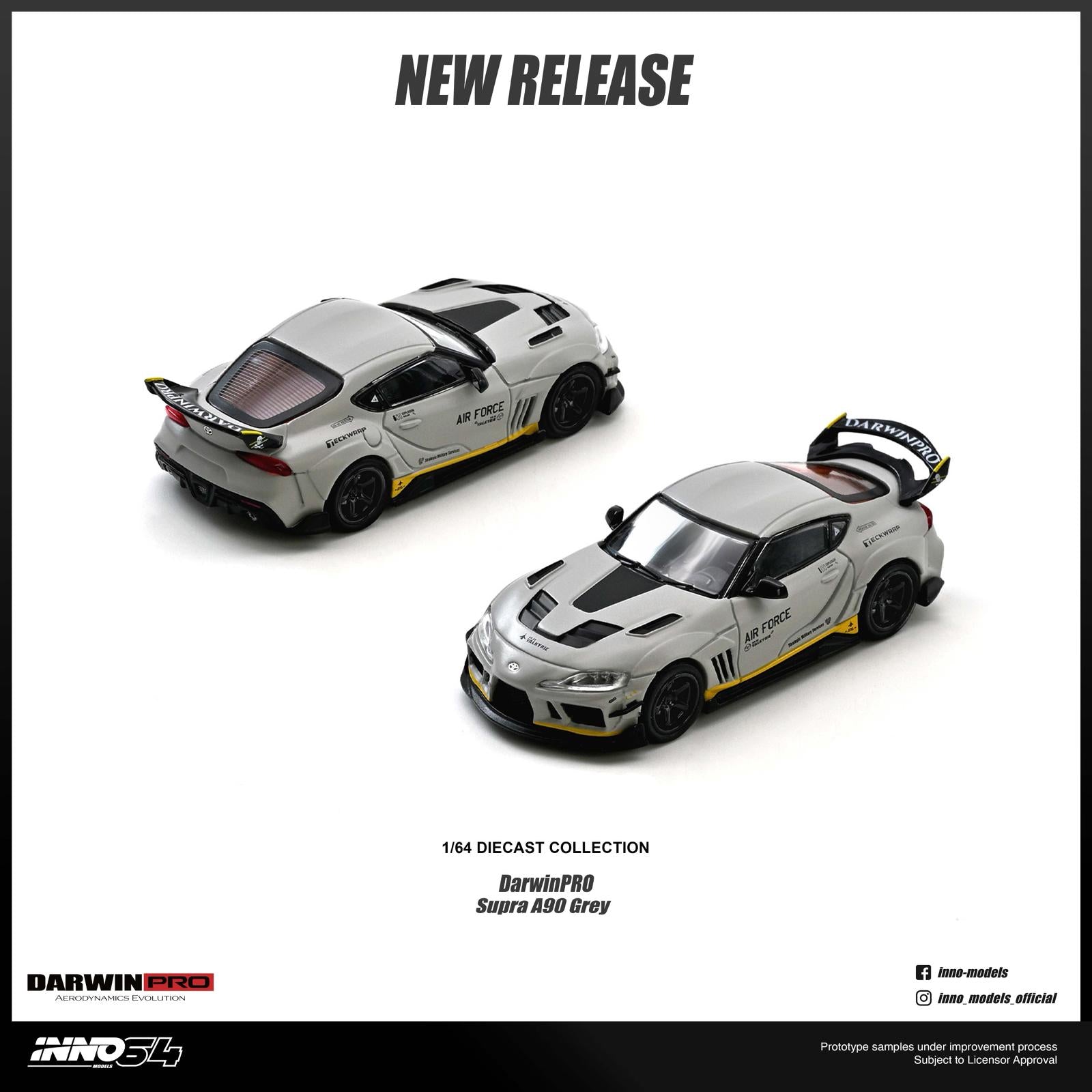 [Pre Order] Inno64 - TOYOTA SUPRA A90 "DarwinPRO" Matt Grey