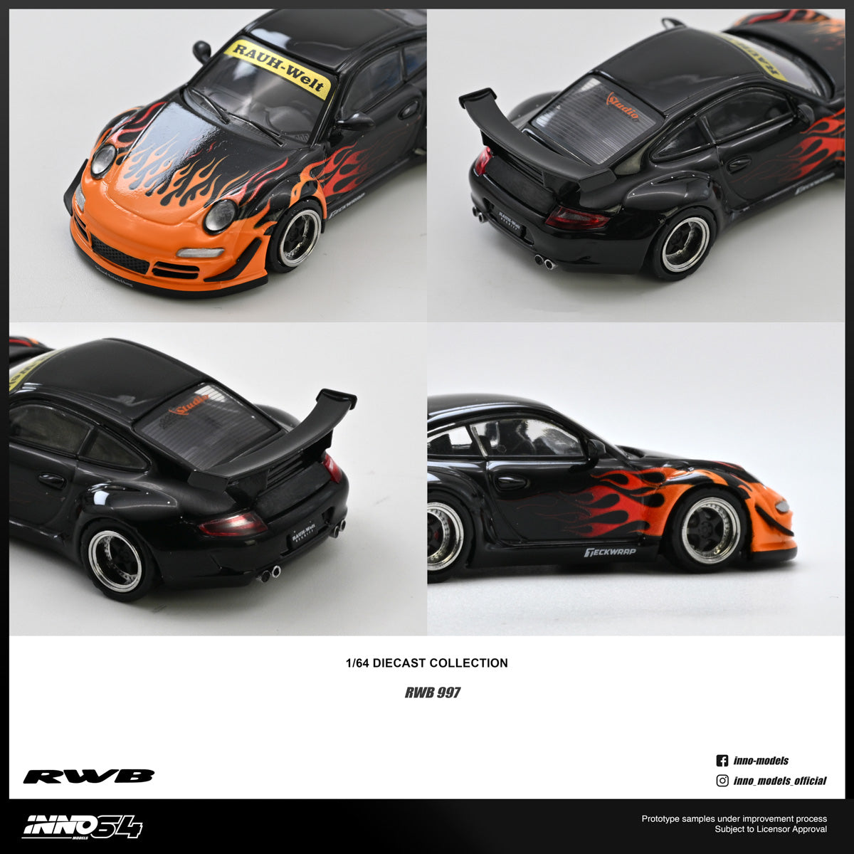 [Pre Order] Inno64 - RWB 997 Orange Burning Flame