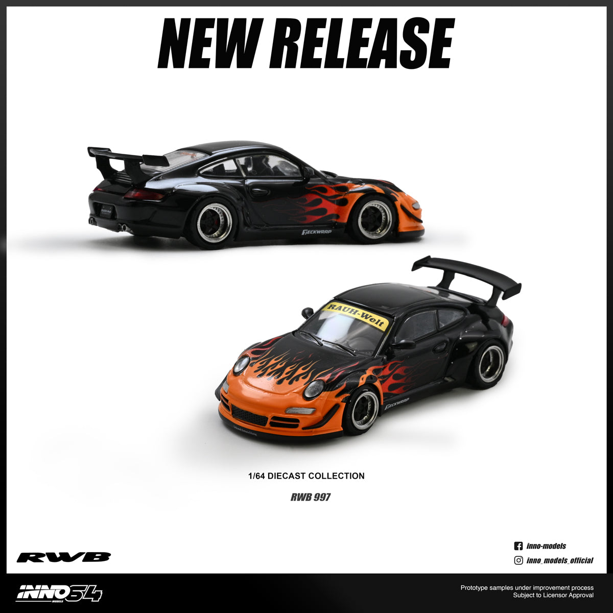 [Pre Order] Inno64 - RWB 997 Orange Burning Flame