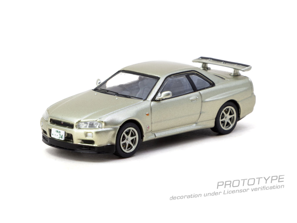 [Pre Order, Box] Tarmac Works - Nissan Skyline GT-R R34 - Millenium Jade