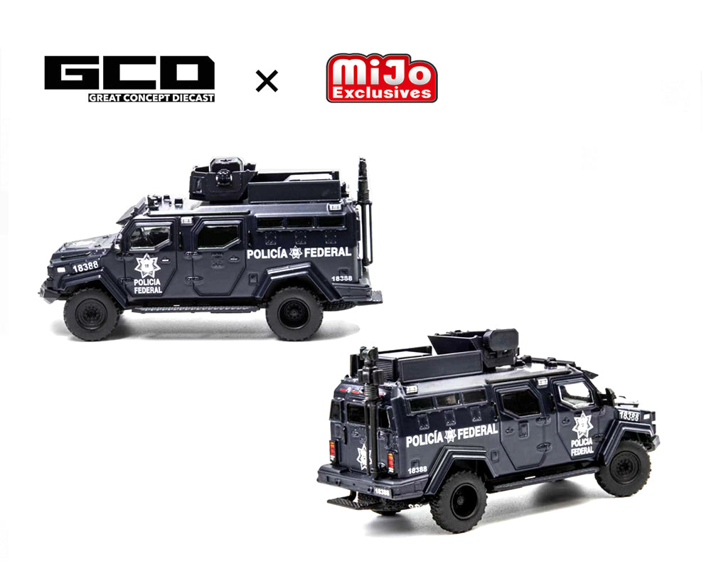 MEXICO POLICIA FEDERAL Tactical Armor Vehicle with Figures