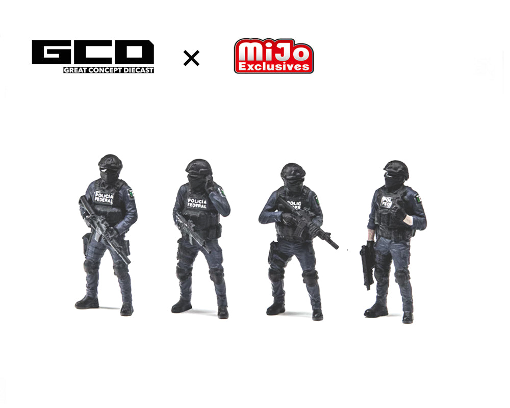 MEXICO POLICIA FEDERAL Tactical Armor Vehicle with Figures