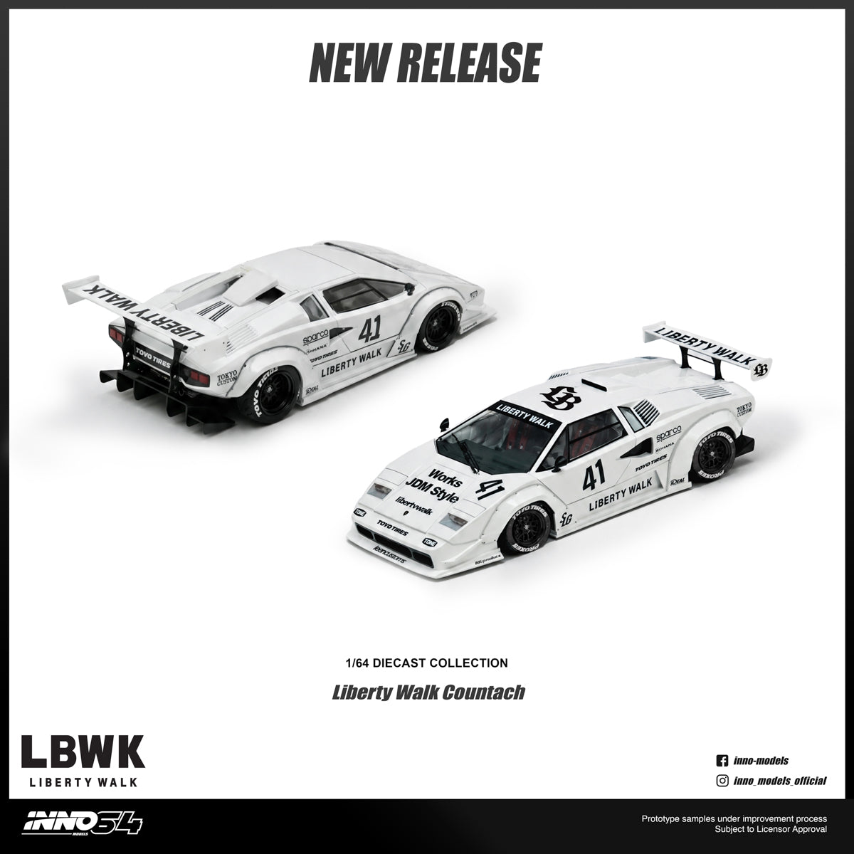 [Pre Order] Inno64 - LIBERTY WALK COUNTACH