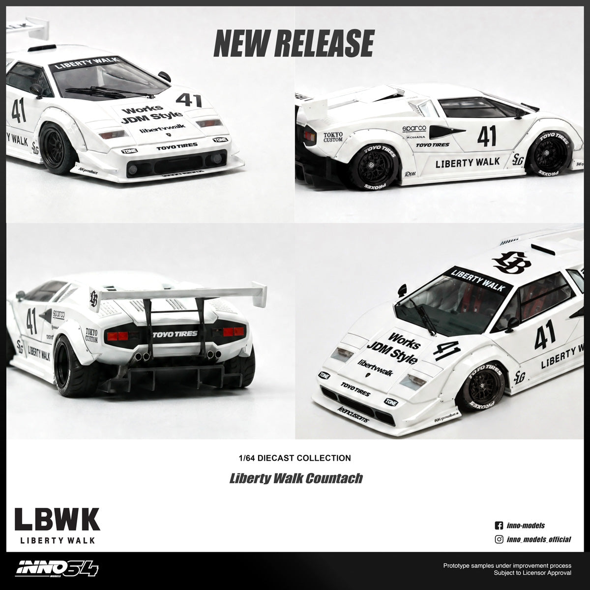 [Pre Order] Inno64 - LIBERTY WALK COUNTACH