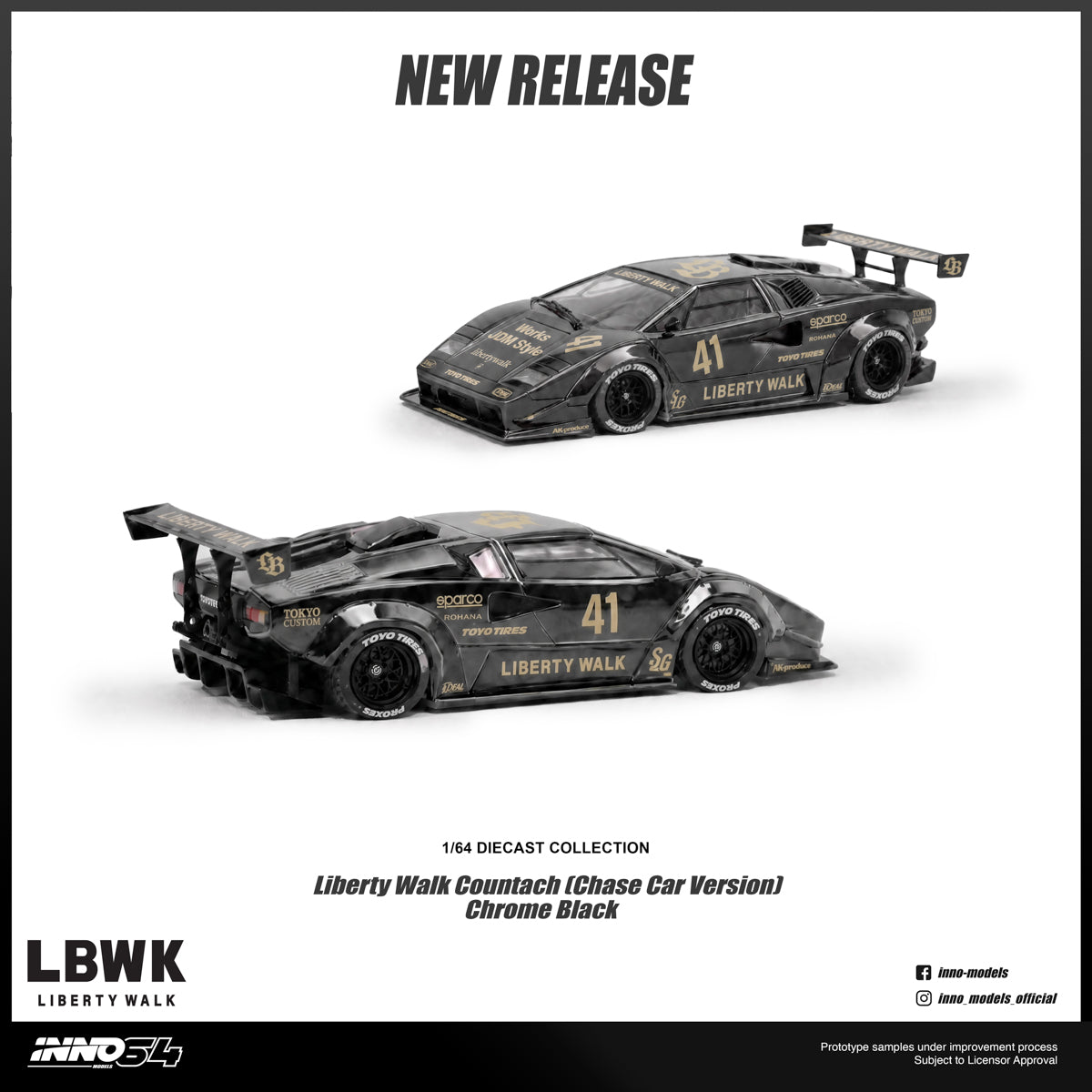 [Pre Order] Inno64 - LIBERTY WALK COUNTACH