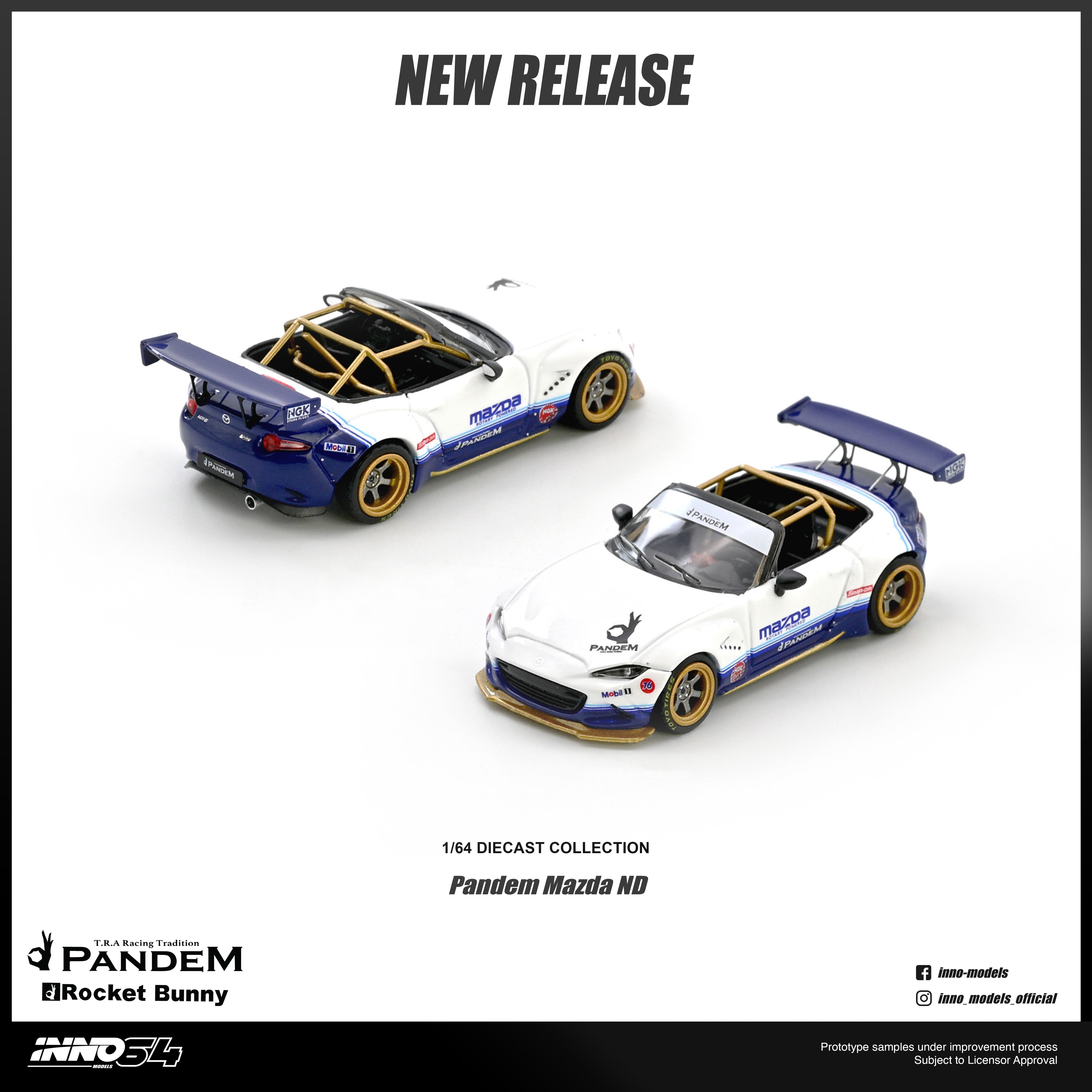 [Pre Order] Inno64 - Mazda MX-5 (ND) Miata "PANDEM ROCKET BUNNY" V1.0