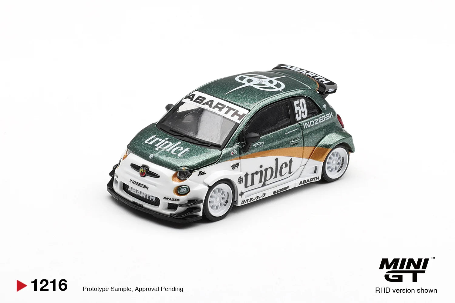 [Pre Order] MiniGT - Abarth 595 LB-WORKS Tyson Yoshi TY Edition