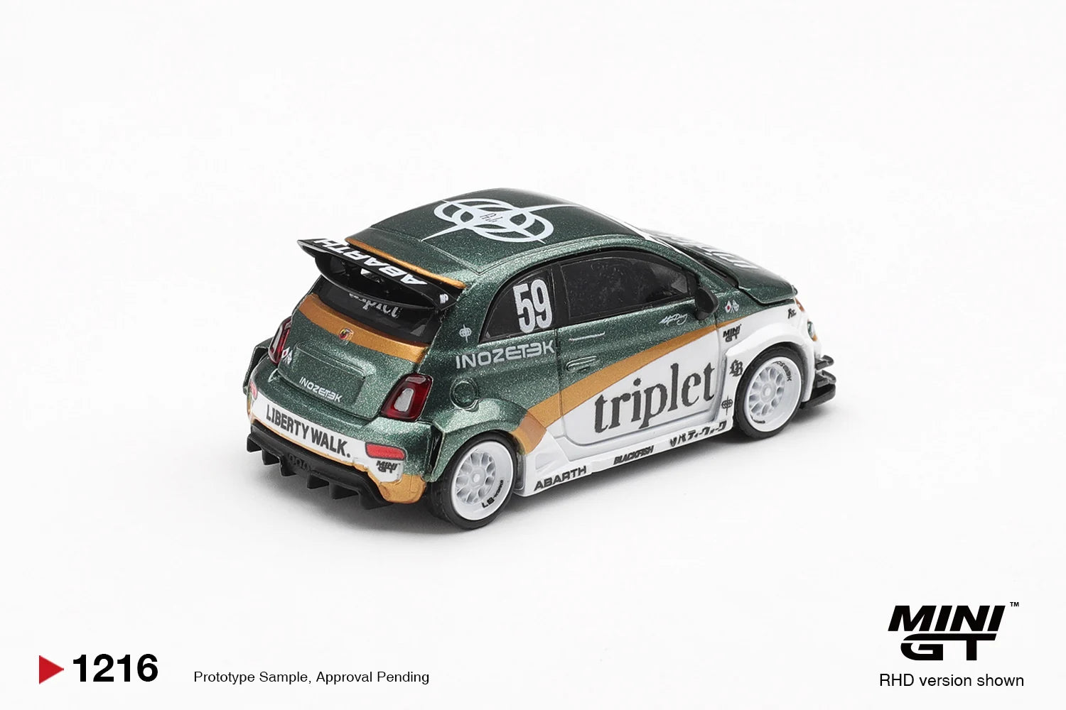 [Pre Order] MiniGT - Abarth 595 LB-WORKS Tyson Yoshi TY Edition