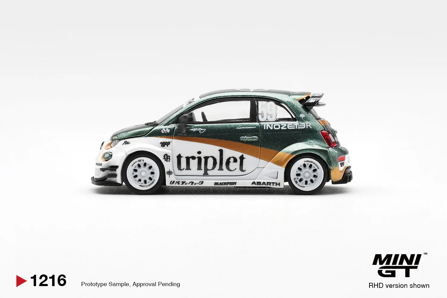 [Pre Order] MiniGT - Abarth 595 LB-WORKS Tyson Yoshi TY Edition