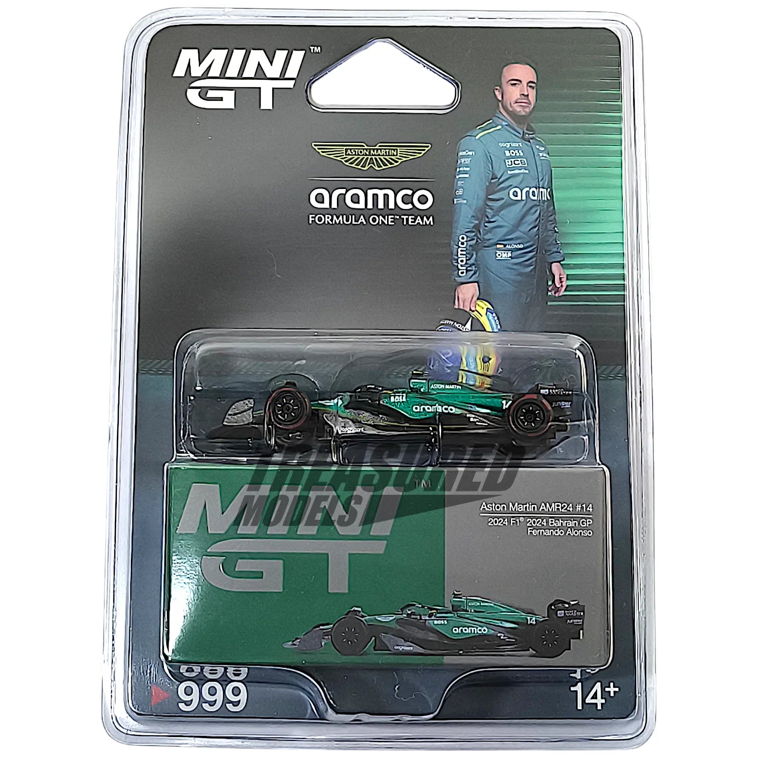 [Blister] Aston Martin AMR24 #14 Fernando Alonso 2024 F1 2024 Bahrain GP