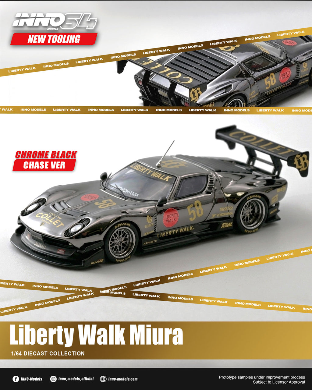 [Pre Order] Inno64 - LB-Silhouette WORKS Miura GT