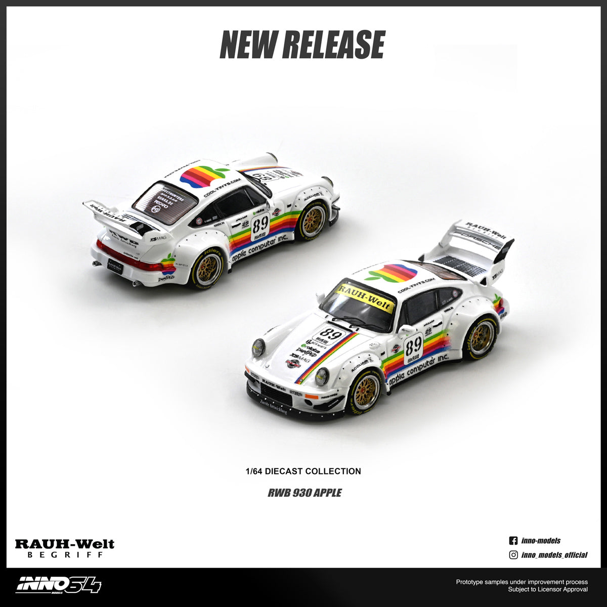[Pre Order] Inno64 - RWB 930 #89 Apple Livery
