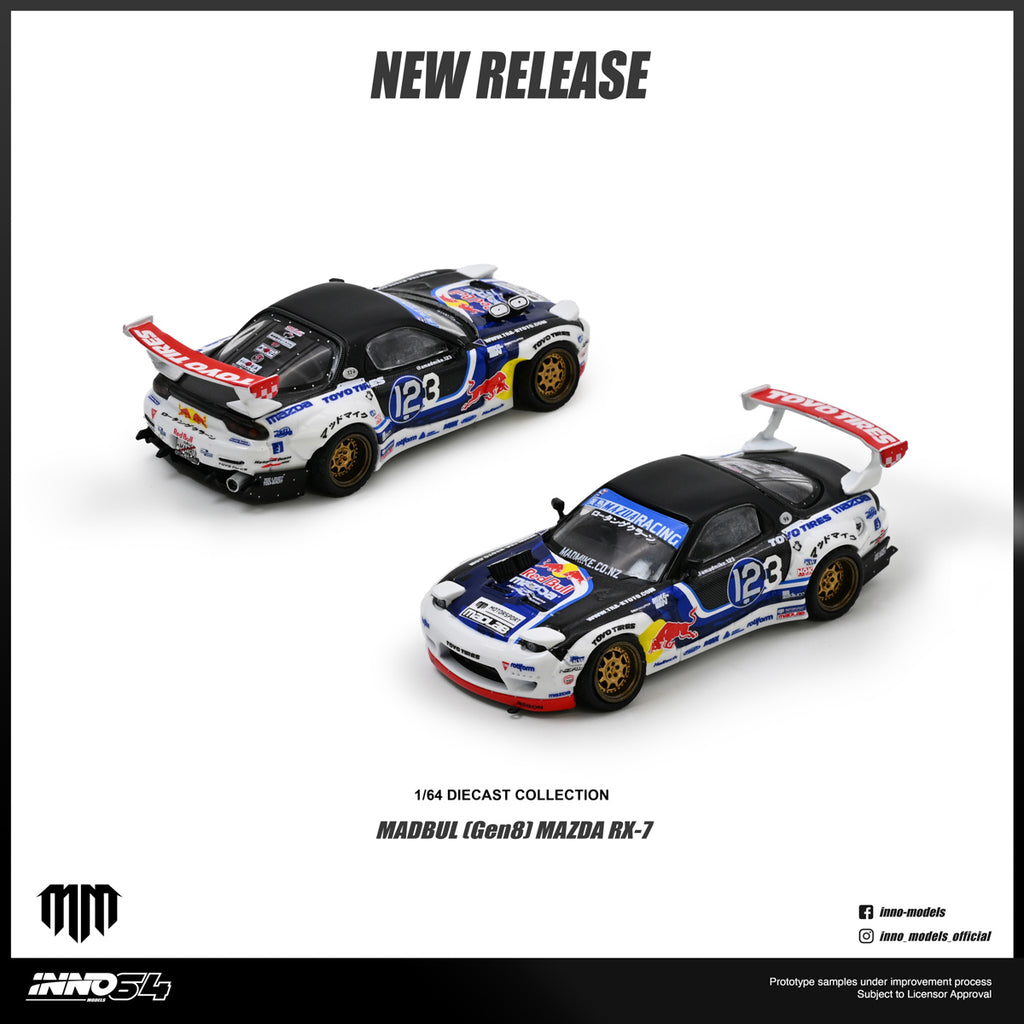 [Pre Order] Inno64 - MAZDA RX-7 MAD MIKE "MADBUL Gen8"