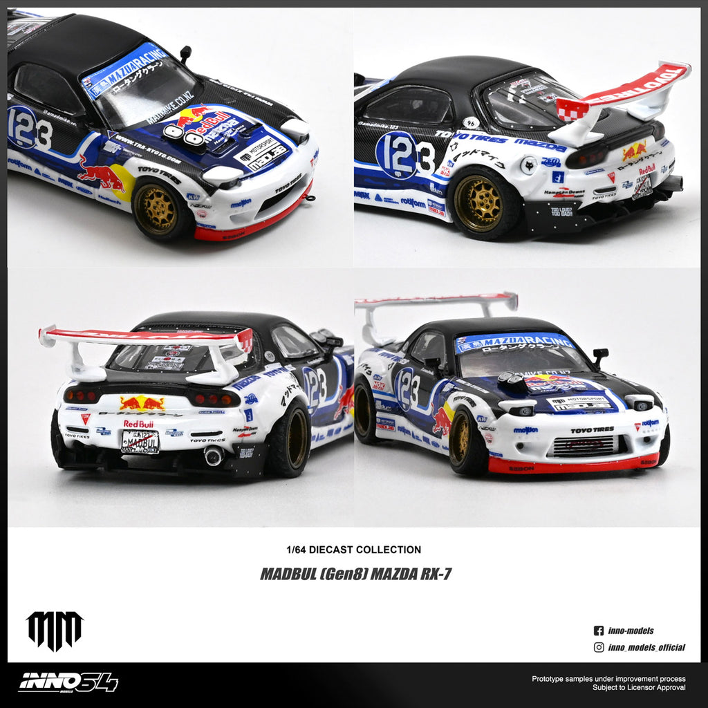 [Pre Order] Inno64 - MAZDA RX-7 MAD MIKE "MADBUL Gen8"