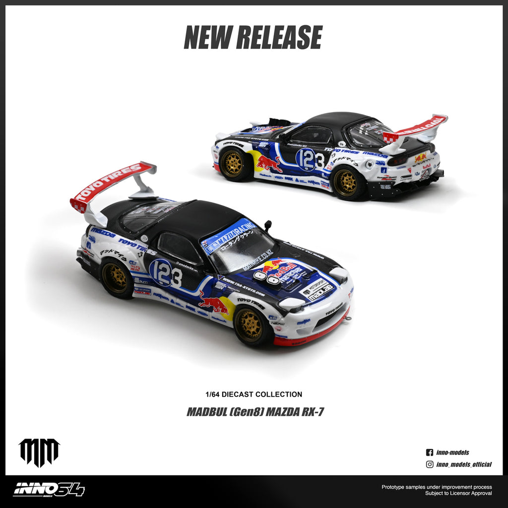 [Pre Order] Inno64 - MAZDA RX-7 MAD MIKE "MADBUL Gen8"