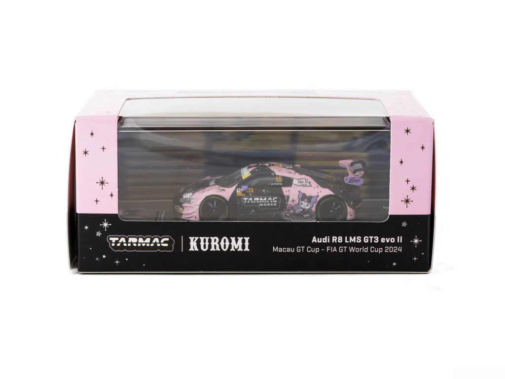 [Pre Order, Free Shipping] Tarmac Works 1/64 Audi R8 LMS GT3 evo II Macau GT Cup - FIA GT World Cup 2024 #10 with Tarmac Cards Combo Set - HOBBY64