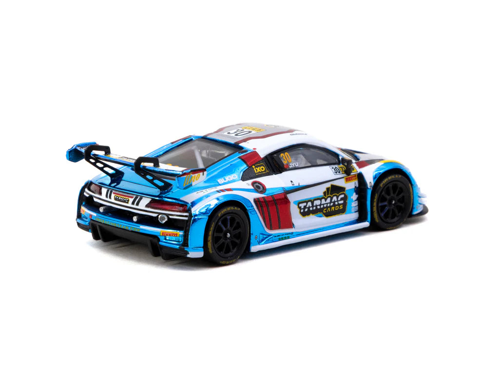 [Pre Order, Free Shipping] Tarmac Works 1/64 Audi R8 LMS GT3 evo II Macau GT Cup - FIA GT World Cup 2024 Uno Racing #30 with Tarmac Cards Combo Set and Truck Packaging - HOBBY64