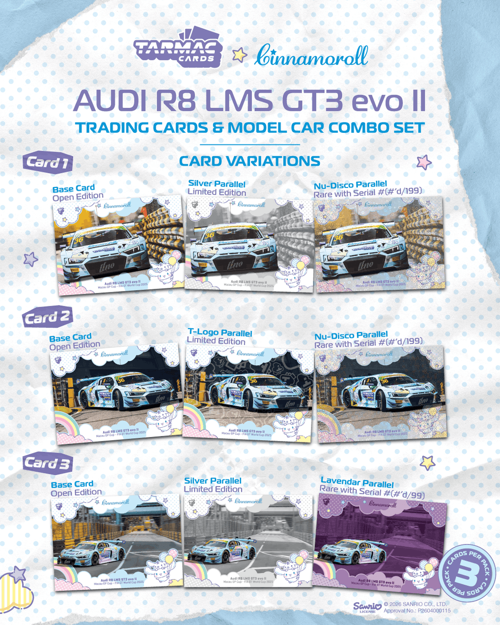 [Pre Order] Tarmac Works - Audi R8 LMS GT3 evo II Macau GT Cup - FIA GT World Cup 2025 - Uno Racing Adderly Fong