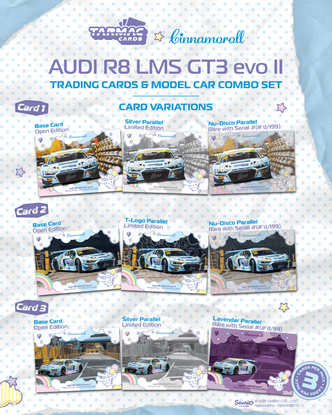 [Pre Order] Tarmac Works - Audi R8 LMS GT3 evo II Macau GT Cup - FIA GT World Cup 2025 - Uno Racing Adderly Fong