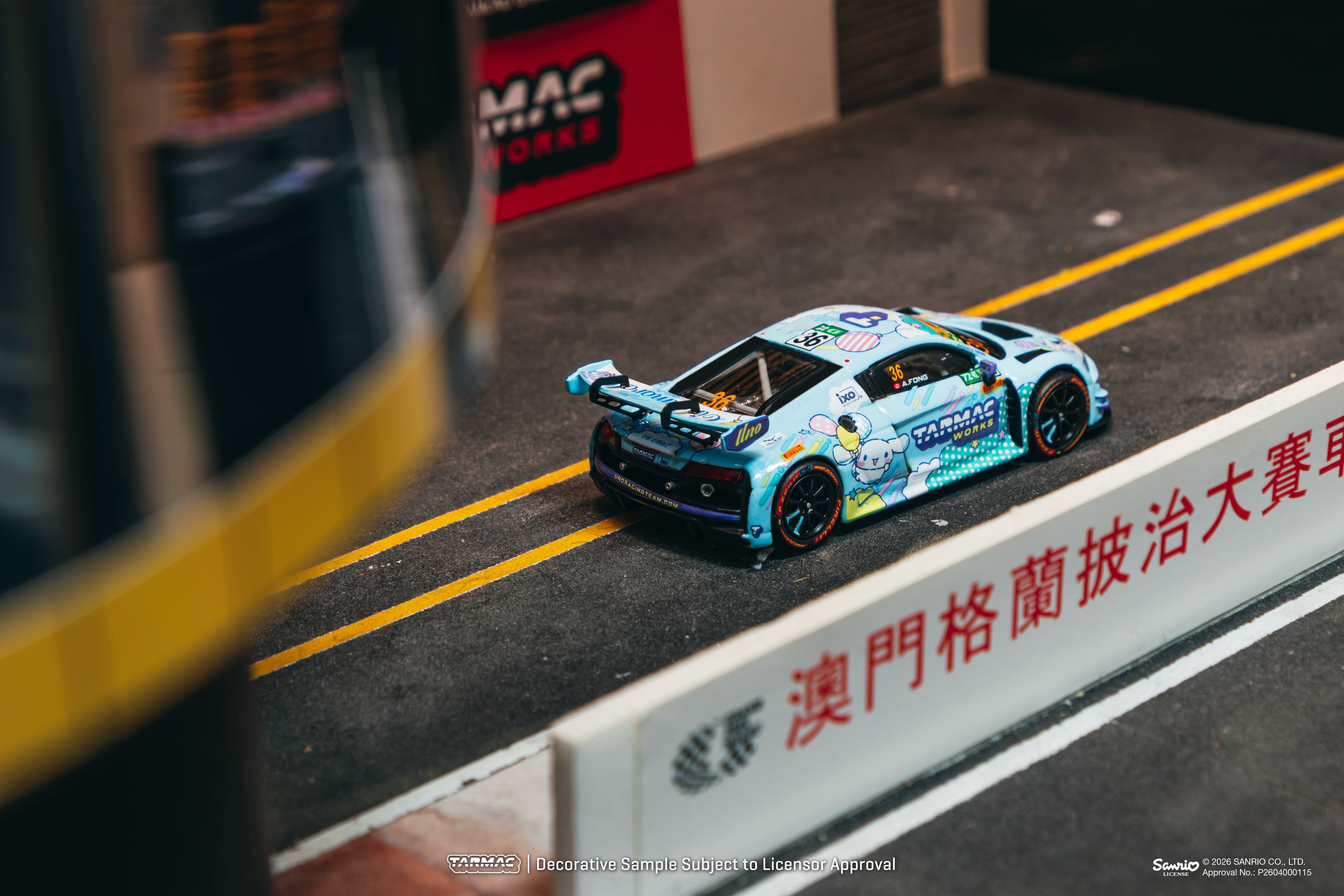 [Pre Order] Tarmac Works - Audi R8 LMS GT3 evo II Macau GT Cup - FIA GT World Cup 2025 - Uno Racing Adderly Fong