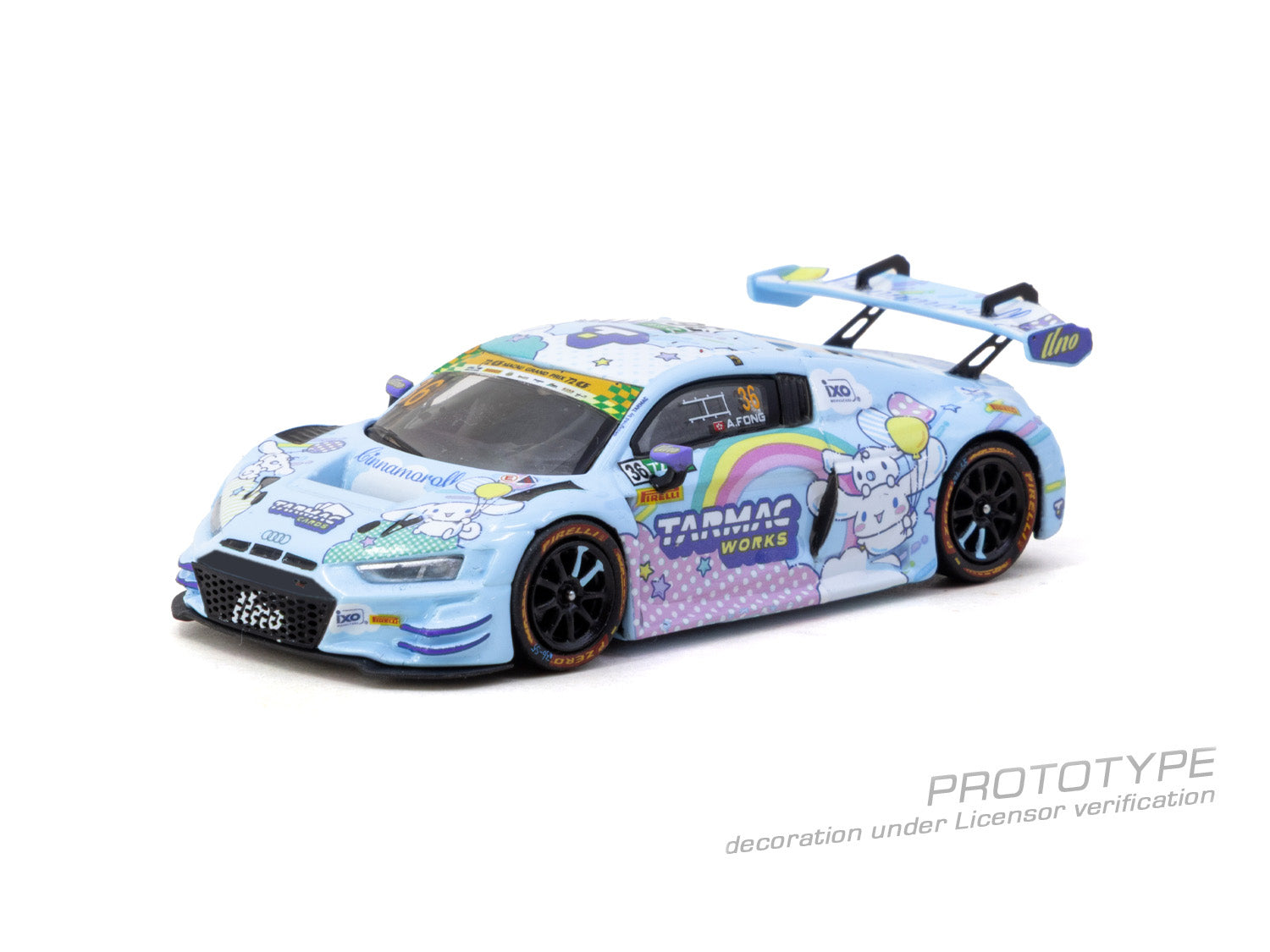 [Pre Order] Tarmac Works - Audi R8 LMS GT3 evo II Macau GT Cup - FIA GT World Cup 2025 - Uno Racing Adderly Fong