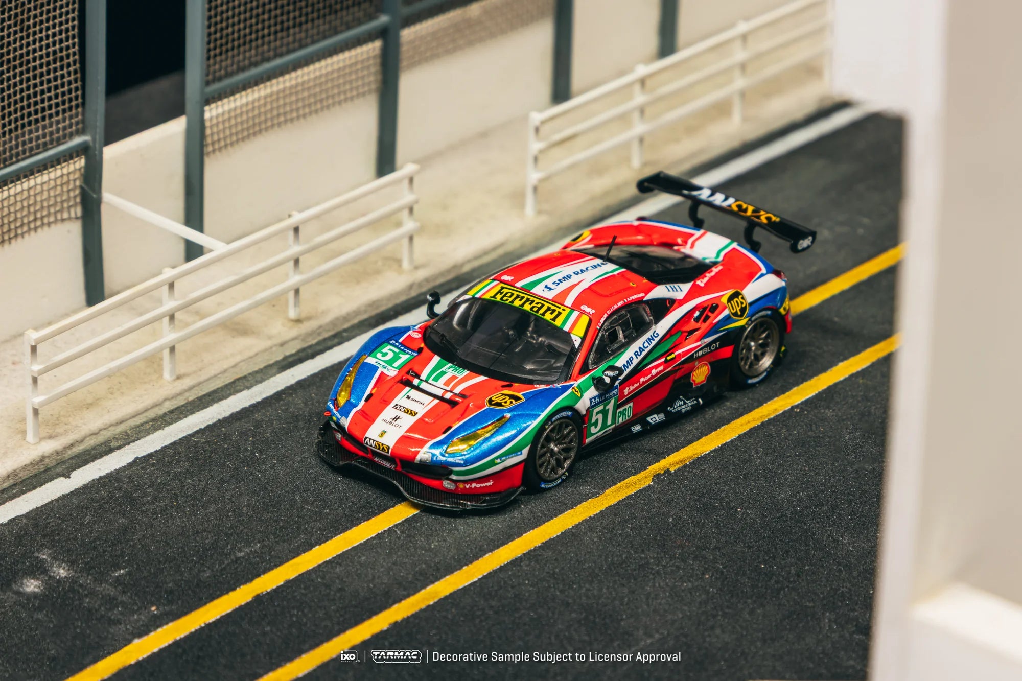 [Pre Order] Tarmac Works - Ferrari 488 GTE 24h of Le Mans 2016 #51 - Tarmac Works X iXO Models HOBBY64