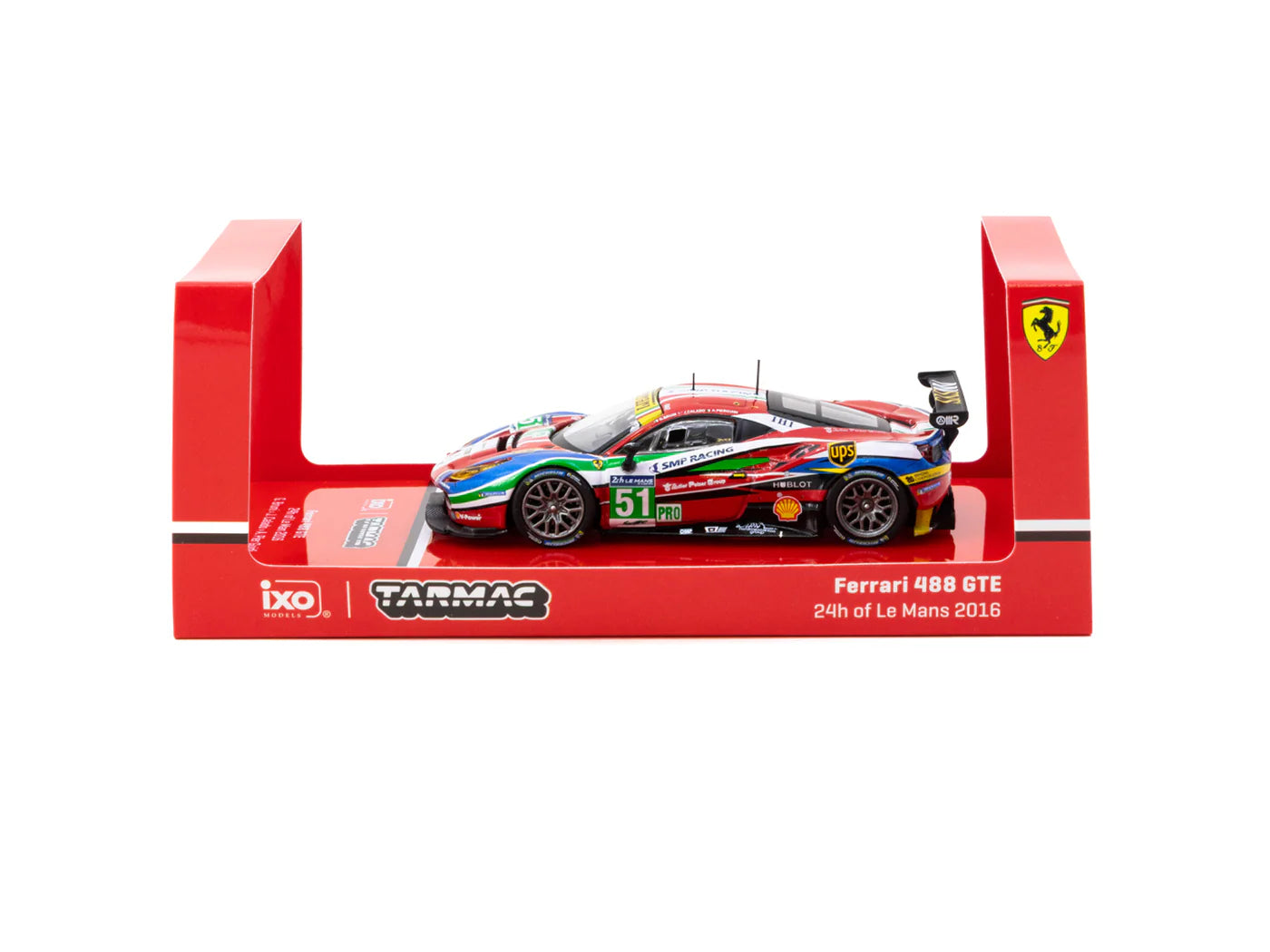 [Pre Order] Tarmac Works - Ferrari 488 GTE 24h of Le Mans 2016 #51 - Tarmac Works X iXO Models HOBBY64