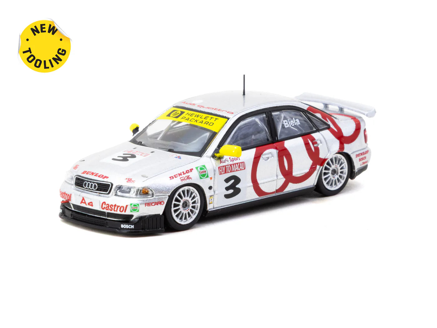 [Pre Order] Tarmac Works - Audi A4 Quattro Macau Guia Race 1996 Winner #3 - Tarmac Works HOBBY64