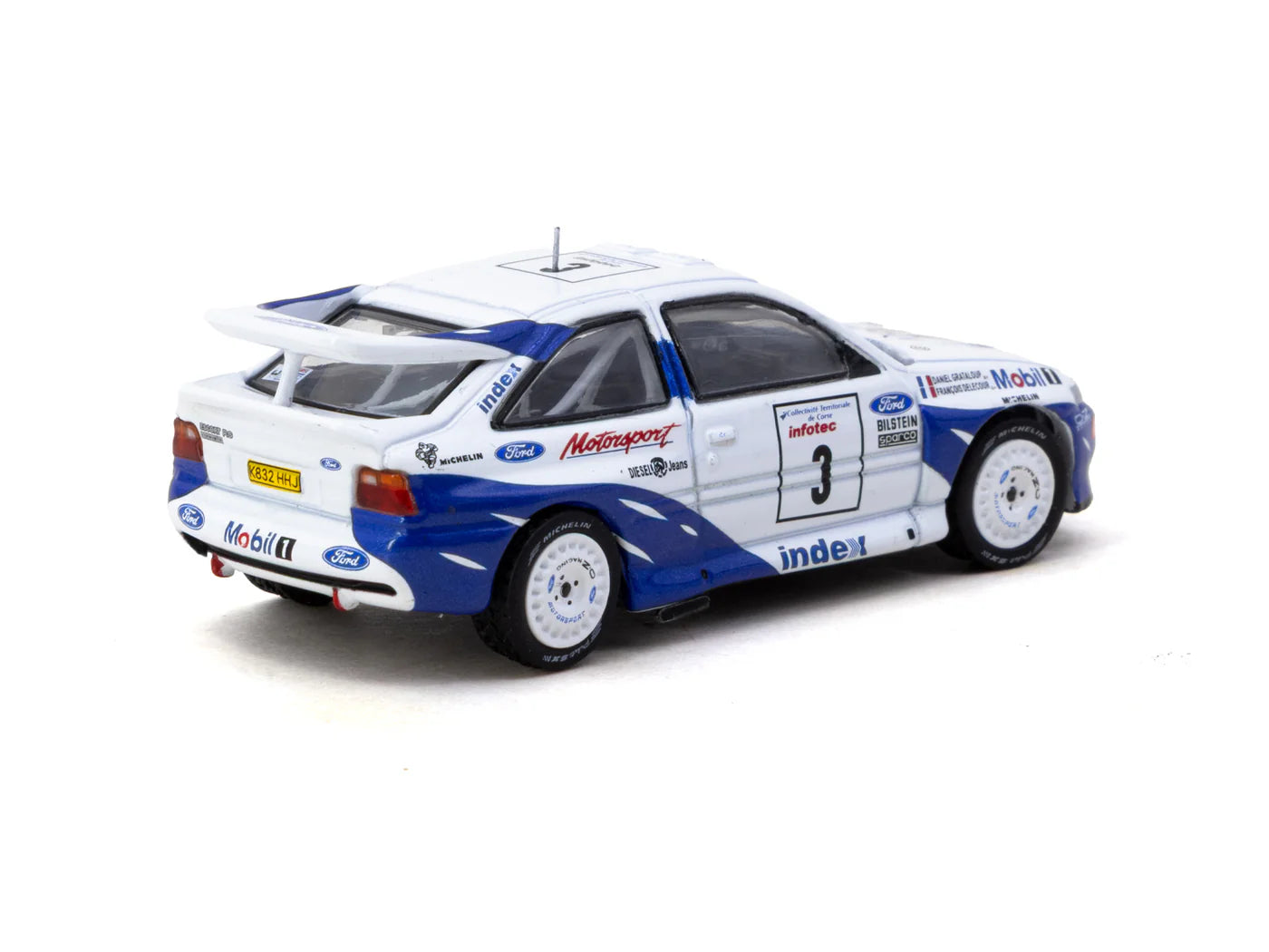 [Pre Order] Tarmac Works - Ford Escort RS Cosworth Tour de Corse - Rallye de France 1993 Winner #3