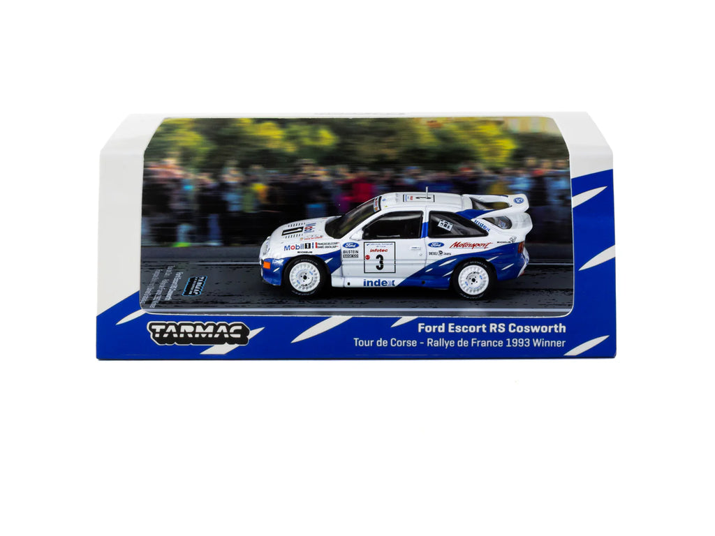 [Pre Order] Tarmac Works - Ford Escort RS Cosworth Tour de Corse - Rallye de France 1993 Winner #3