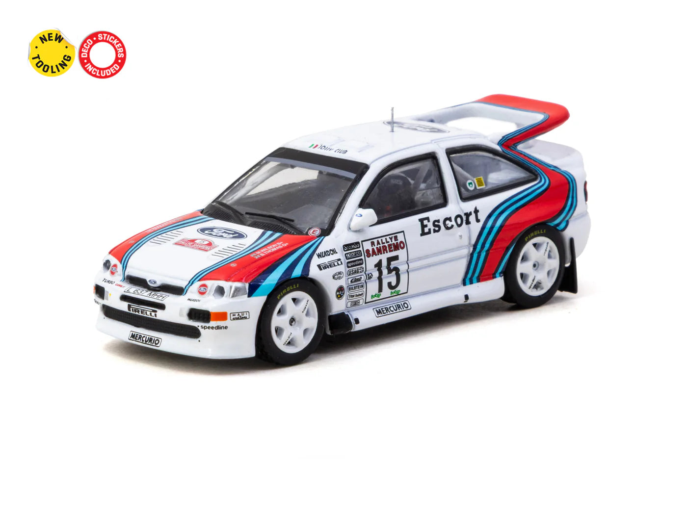[Pre Order] Tarmac Works - Ford Escort RS Cosworth WRC Rallye Sanremo 1994 #15 - HOBBY64