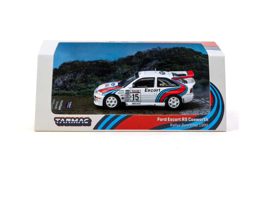[Pre Order] Tarmac Works - Ford Escort RS Cosworth WRC Rallye Sanremo 1994 #15 - HOBBY64