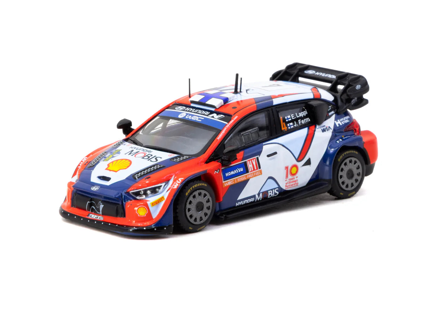 [Pre Order] Tarmac Works - Hyundai i20 N Rally1 Hybrid Rally Sweden 2024 Winner #4 - Tarmac Works X iXO Models HOBBY64