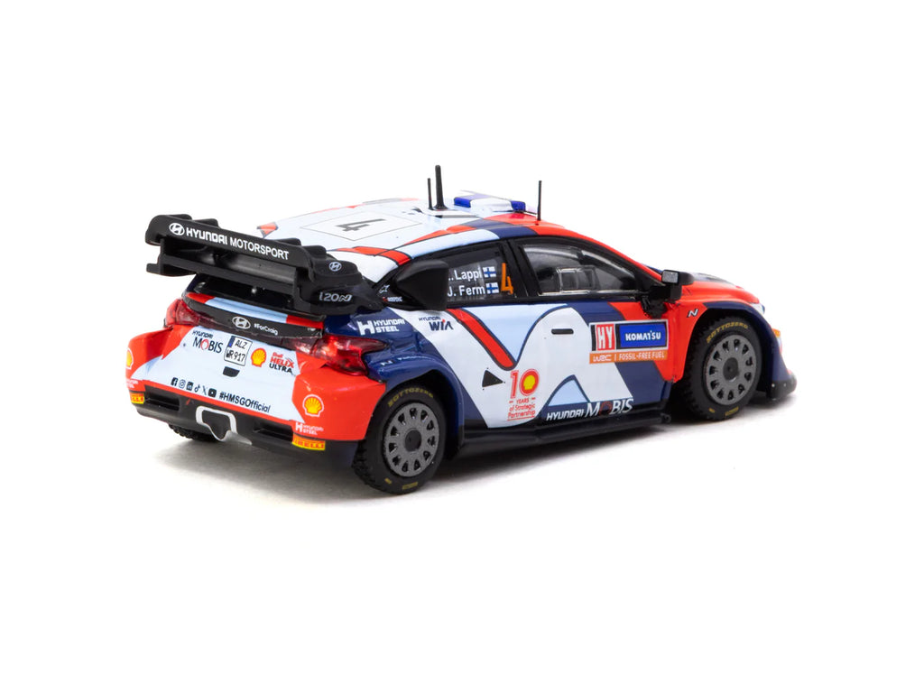 [Pre Order] Tarmac Works - Hyundai i20 N Rally1 Hybrid Rally Sweden 2024 Winner #4 - Tarmac Works X iXO Models HOBBY64