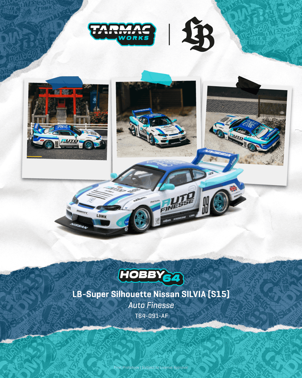[Pre Order] Tarmac Works - LB-Super Silhouette Nissan SILVIA (S15) - Auto Finesse