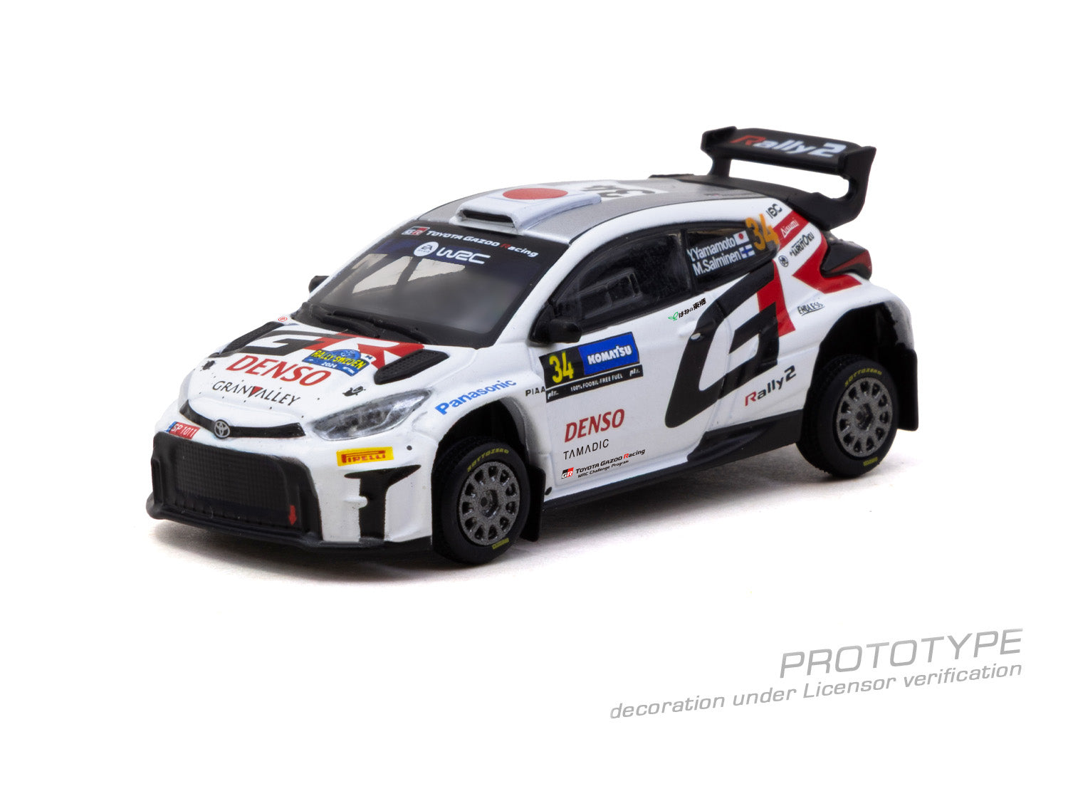 [Pre Order] Tarmac Works - Toyota GR Yaris Rally2 - Rally Sweden 2024 Yuki Yamamoto / Marko Salminen
