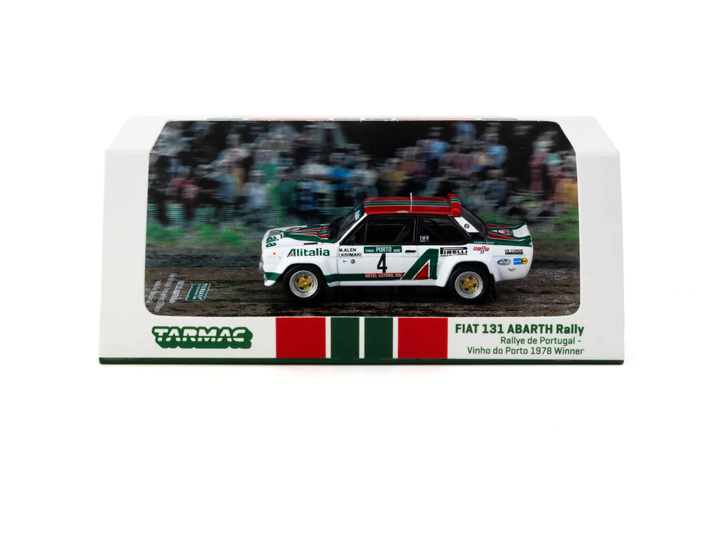 [Pre Order] Tarmac Works - FIAT 131 ABARTH Rally Rallye de Portugal - Vinho do Porto 1978 Winner #04 - HOBBY64