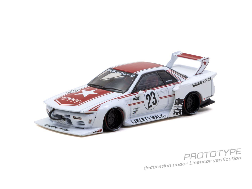 LB-KAIDO WORKS Nissan R32 Skyline Tarmac - Model Car + Trading Cards Combo Set