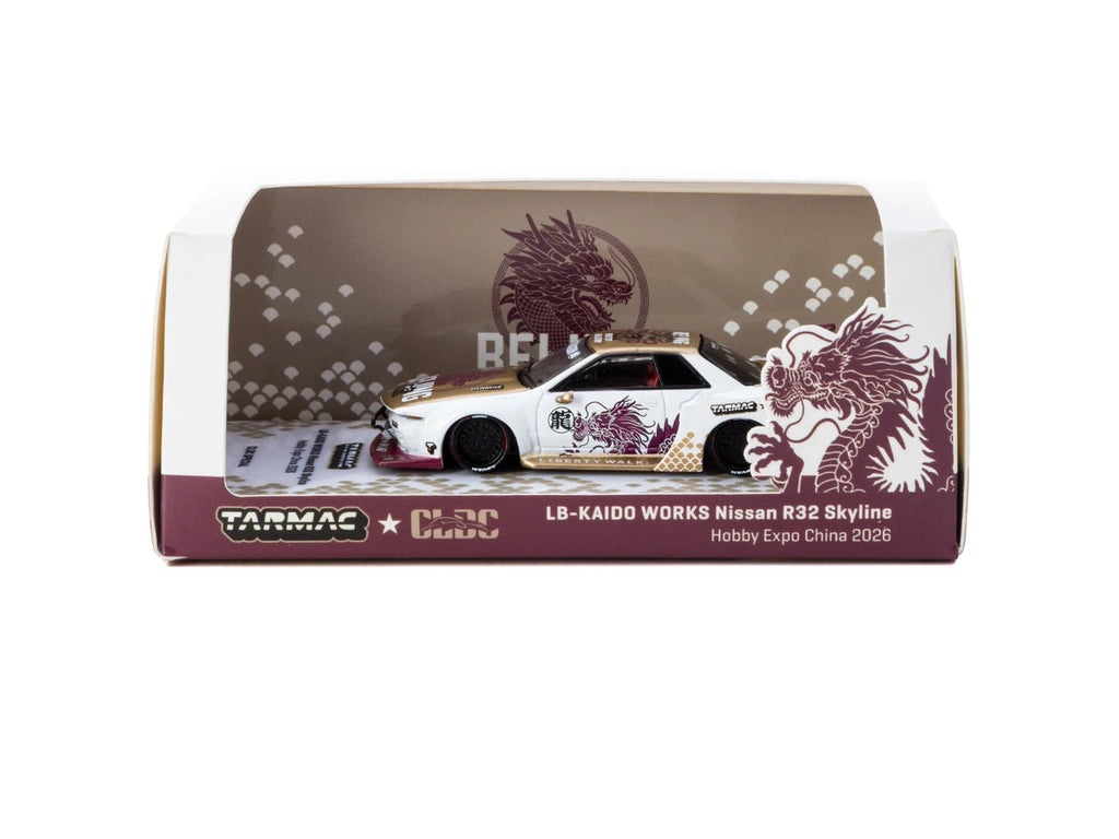 [Pre Order] Tarmac Works x CLDC - LB-KAIDO WORKS 日产 Nissan R32 Skyline CLDC Special（CLDC 特别版)